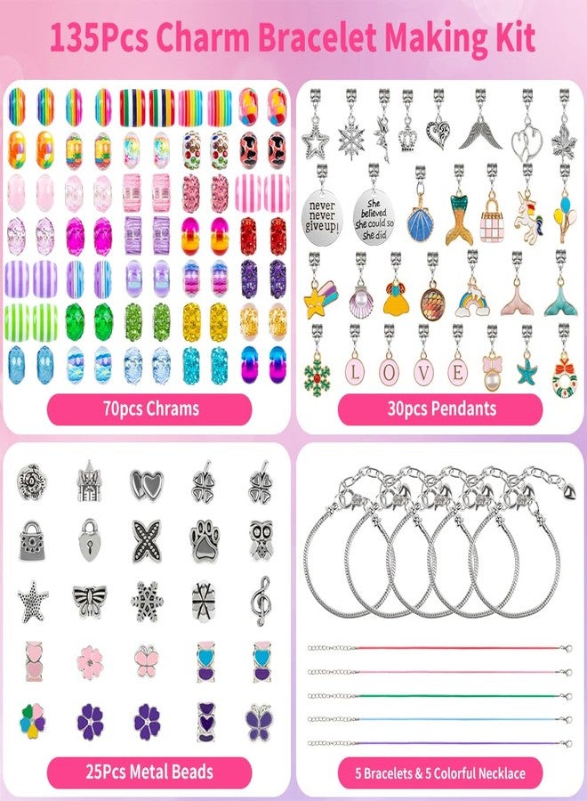 Sofier Charm Bracelet Making Kit for Girls Jewelry Box Jewelry Making Kit Gifts for Girls 4-12 DIY Craft Toys Birthday Christmas - Image 4